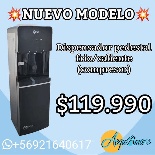 DISPENSADOR PEDESTAL COMPRESOR MATTE