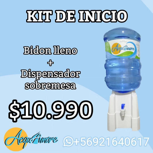 KIT DISPENSADOR SOBREMESA +1 BOTELLON LLENO