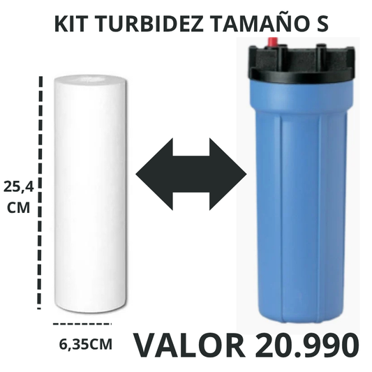 KIT TURBIDEZ TAMAÑO S  2,5"X10"