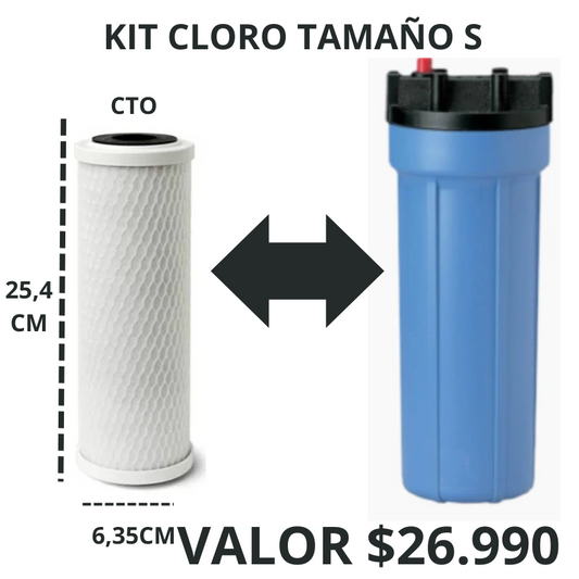 KIT CLORO TAMAÑO S (CTO) 2,5" X 10"