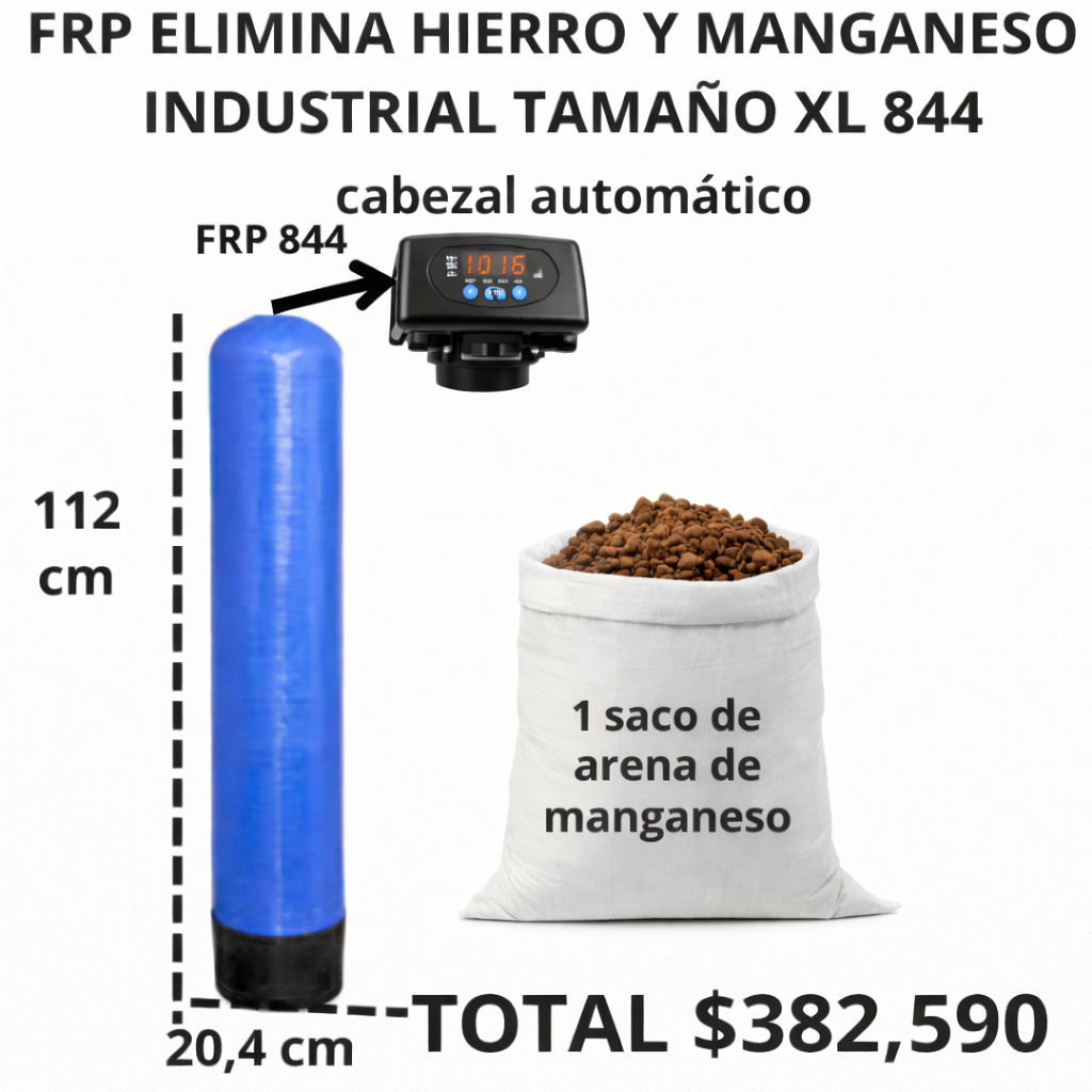 FRP ELIMINA HIERRO Y MANGANESO INDUSTRIAL TAMAÑO XL 844