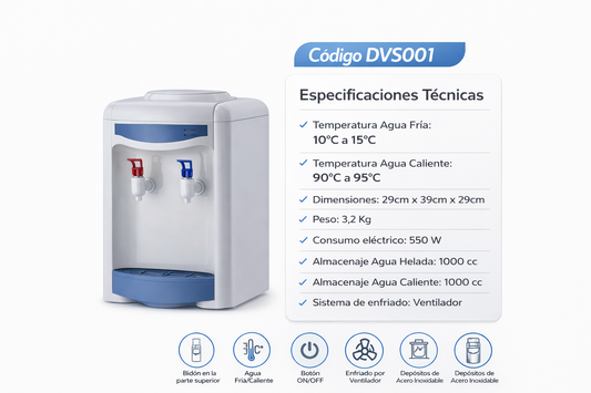 DISPENSADOR SOBREMESA FRIO-CALIENTE